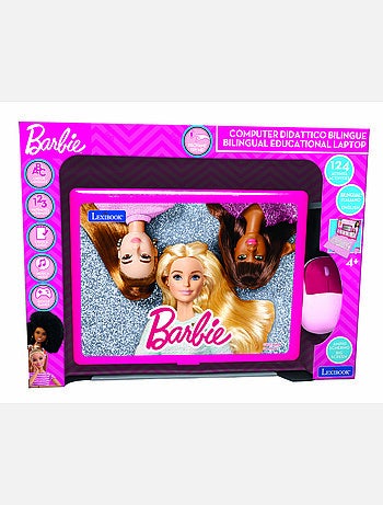 Barbie portatile educativo bilingue parlante 124 attività in inglese e italiano