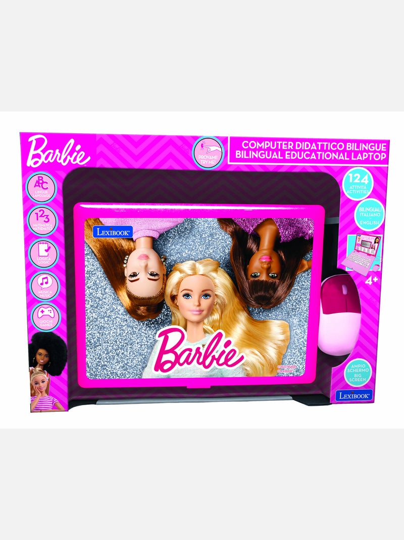 Barbie portatile educativo bilingue parlante 124 attività in inglese e italiano Rosa - Kiabi