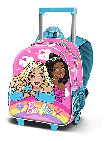 Barbie Rainbowy Zainetto 3D con Ruote Piccolo, Rosa