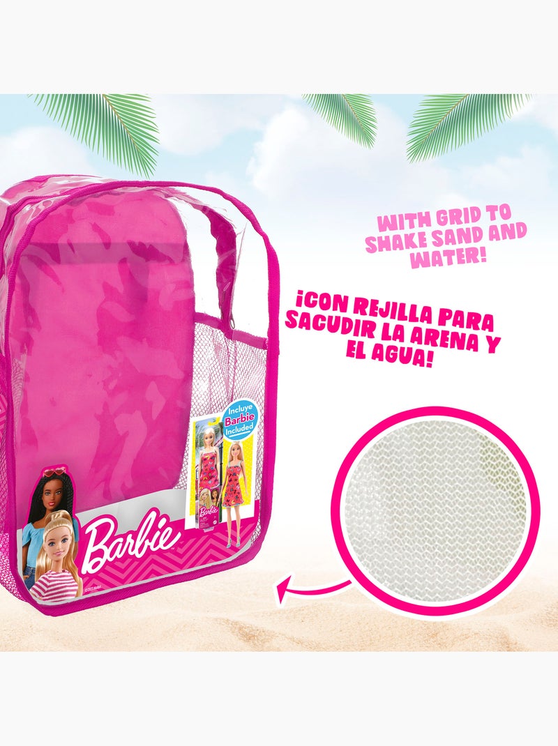 Barbie set di secchielli da spiaggia con bambola, accessori e borsa da trasporto N/D - Kiabi