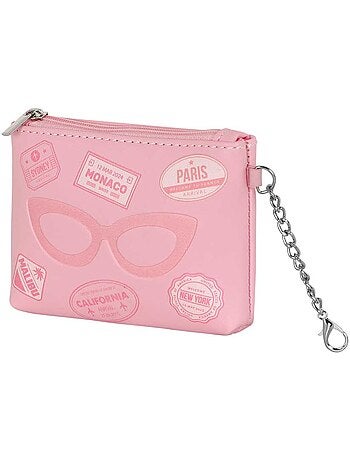 Barbie travel portamonete & portacarte, rosa