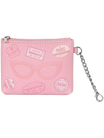 Barbie travel portamonete & portacarte, rosa