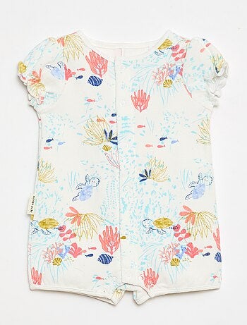 Barboteuse a maniche corte 'Petit Béguin'