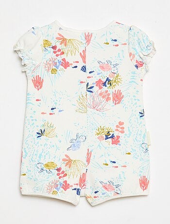 Barboteuse a maniche corte 'Petit Béguin'