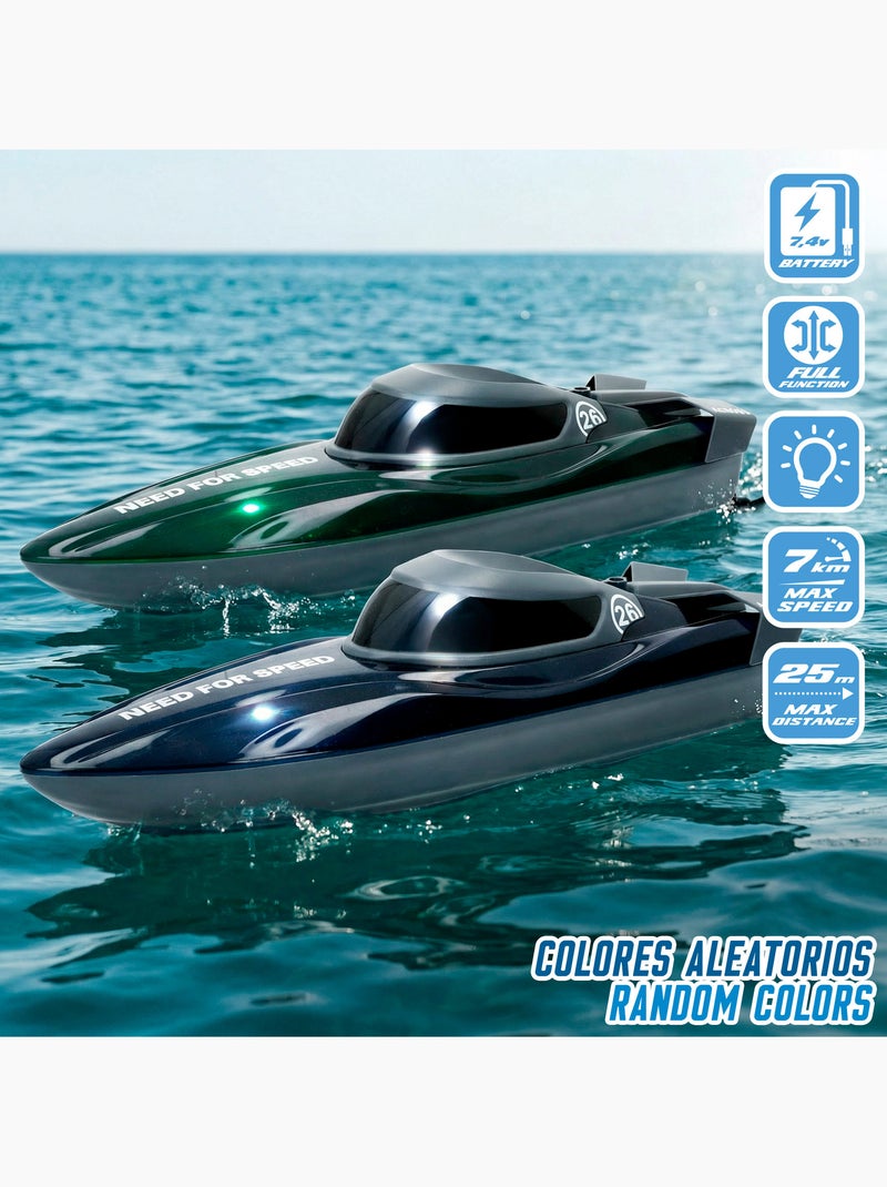 Barca giocattolo telecomandata che gira a 360º speed & go N/D - Kiabi