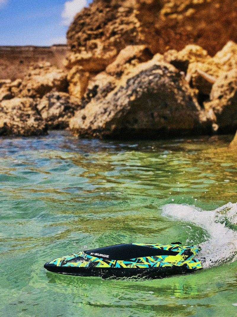 Barca radiocomandata - OVERMAX - X-Surge - Luci LED - 35 km/h - 2 batterie Verde - Kiabi