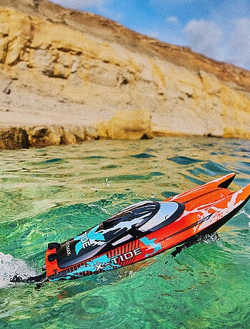 Barca radiocomandata - OVERMAX - X-Tide - 25 km/h - 2 x 17 min