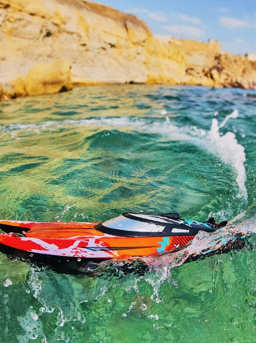 Barca radiocomandata - OVERMAX - X-Tide - 25 km/h - 2 x 17 min - Kiabi