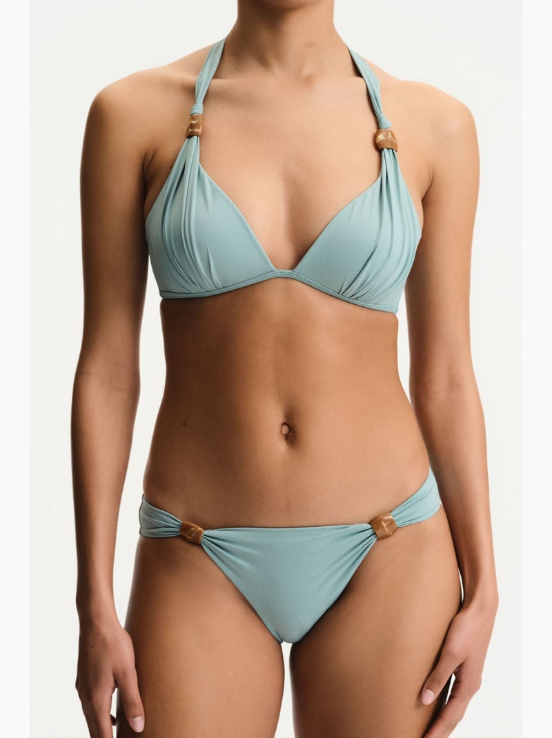 Barenya top bikini arricciato penti Blu cielo - Kiabi