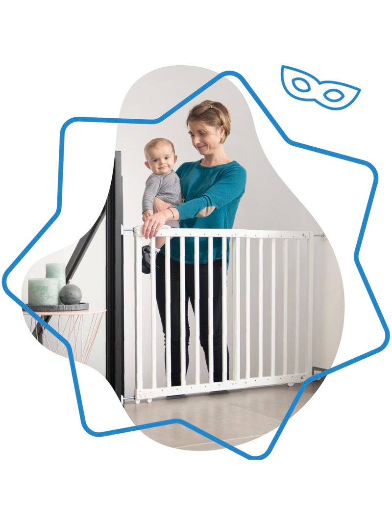 Bariera di sicurezza estensibile Deco Pop «Badabulle» Bianco - Kiabi