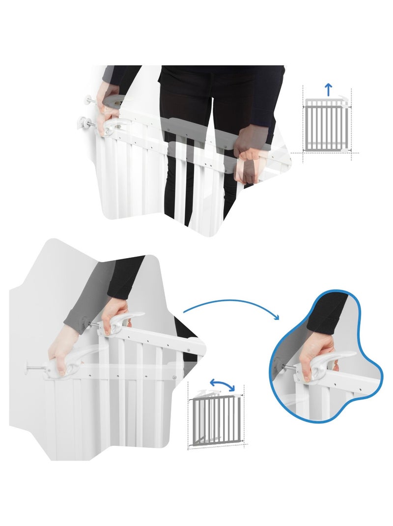 Bariera di sicurezza estensibile Deco Pop «Badabulle» Bianco - Kiabi