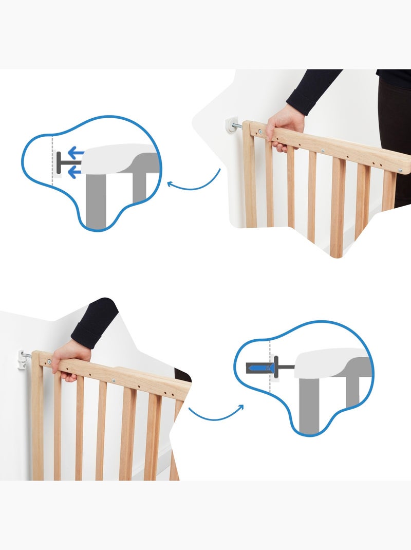 Bariera di sicurezza estensibile Deco Pop 'Badabulle' Marrone - Kiabi