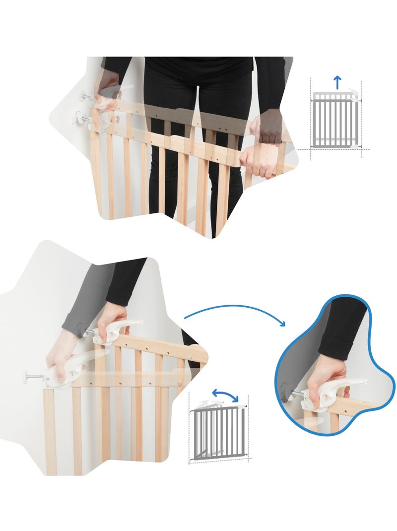 Bariera di sicurezza estensibile Deco Pop 'Badabulle' Marrone - Kiabi