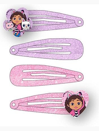 Barrette glitterate bambino Gabby: lotto di 4 barrette per capelli