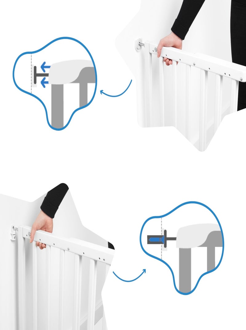 Barriera di sicurezza estensibile Deco Pop «Badabulle» Nero - Kiabi