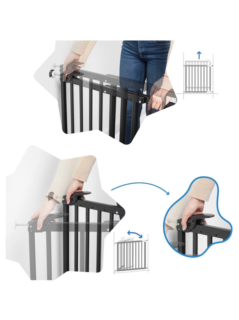 Barriera di sicurezza estensibile Deco Pop «Badabulle» Nero - Kiabi