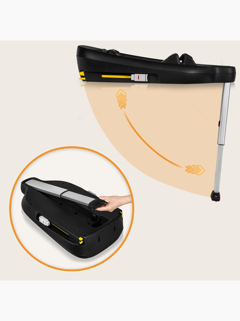 Base ISOFIX - Base LIONELO Astrid i-Size - Base per seggiolino auto per bambini Nero - Kiabi