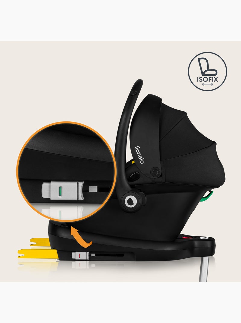 Base ISOFIX - Base LIONELO Astrid i-Size - Base per seggiolino auto per bambini Nero - Kiabi