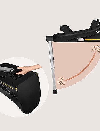 Base ISOFIX 360° - LIONELO Moxie i-Size - Girevole - Pieghevole - Supporto stabilizzante