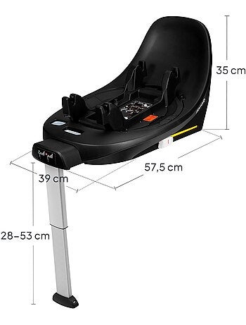 Base ISOFIX 360° - LIONELO Moxie i-Size - Girevole - Pieghevole - Supporto stabilizzante
