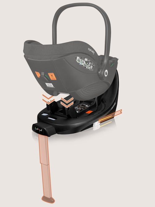 Base ISOFIX 360° - LIONELO Moxie i-Size - Girevole - Pieghevole - Supporto stabilizzante - Kiabi Base ISOFIX 360° - LIONELO Moxie i-Size - Girevole - Pieghevole - Supporto stabilizzante - Kiabi