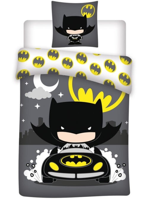 Batman - Completo Letto per Bambini in Cotone Biologico DC Kids - Copripiumino 140x200 cm - Kiabi Batman - Completo Letto per Bambini in Cotone Biologico DC Kids - Copripiumino 140x200 cm - Kiabi