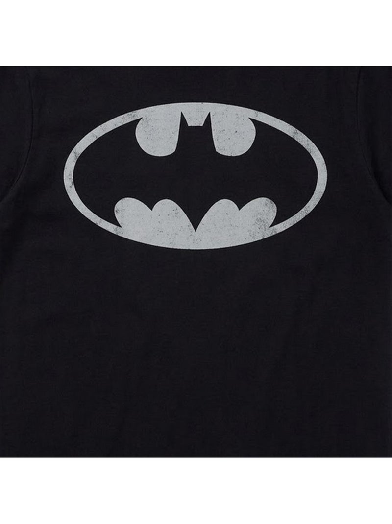 Batman Classic Maglietta Logo Scudo Adulto Unisex Nero - Kiabi