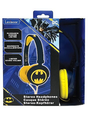 Batman Cuffia stereo a filo pieghevole con limitazione sicura del volume