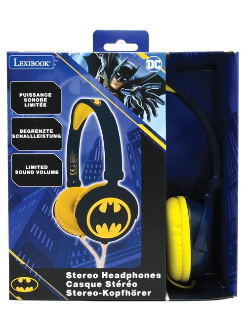 Batman Cuffia stereo a filo pieghevole con limitazione sicura del volume - Kiabi