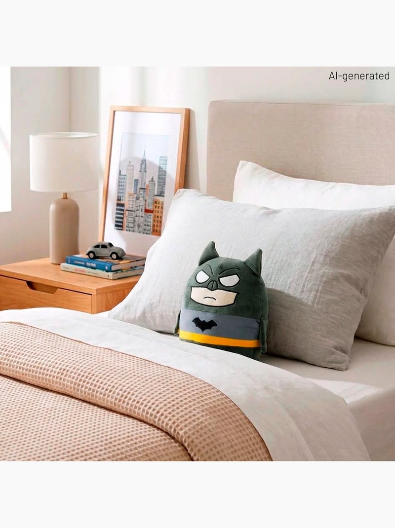 Batman cuscino di peluche di 22 cm, adatto a bambini dai 3 anni in su Grigio - Kiabi