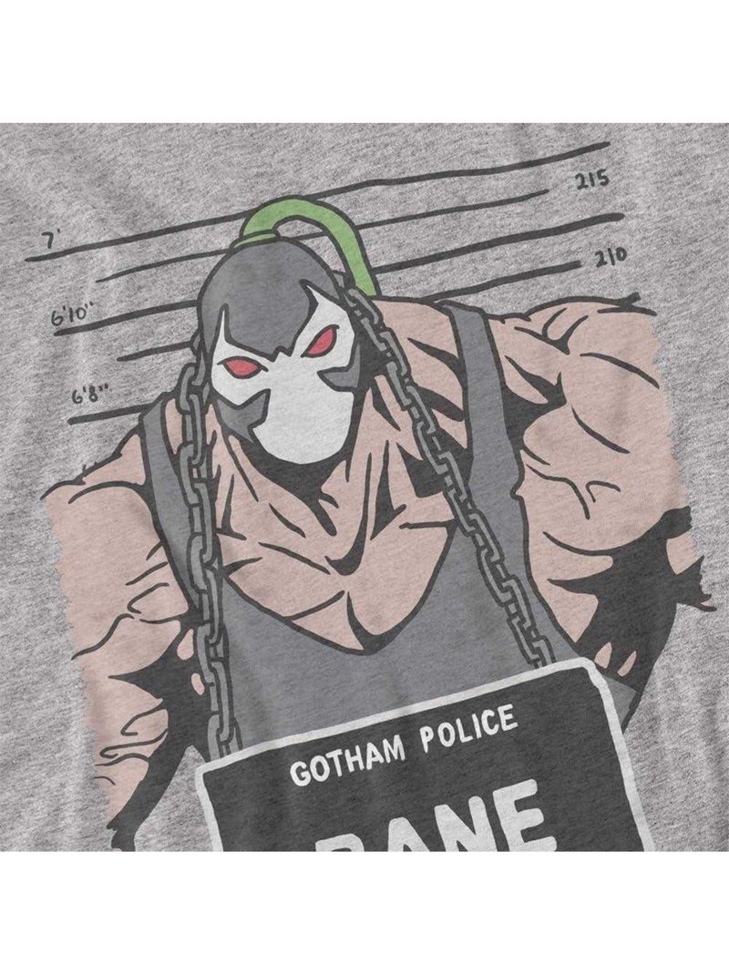 Batman Maglietta Bane Foto Segnaletica Adulto Unisex Grigio grigio chiaro - Kiabi