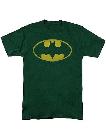Batman Maglietta Lavato Logo Adulto Unisex