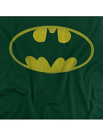 Batman Maglietta Lavato Logo Adulto Unisex