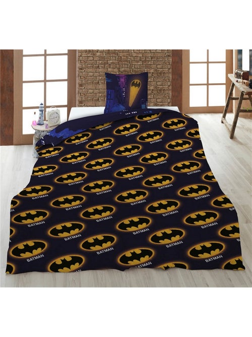 Batman, parure di letto per bambini stampata reversibile in policotone, BATMOBILE - Kiabi Batman, parure di letto per bambini stampata reversibile in policotone, BATMOBILE - Kiabi