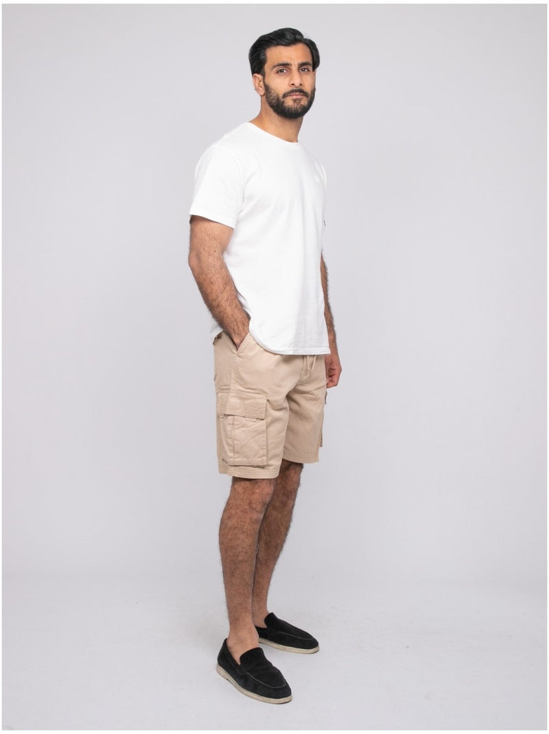Battaglia di cotone Bermuda BURT Beige - Kiabi
