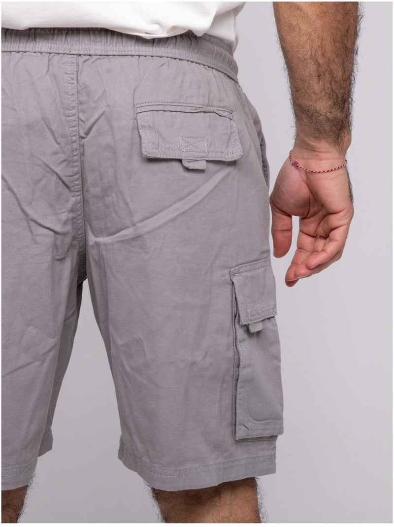 Battaglia di cotone Bermuda BURT Grigio chiaro - Kiabi