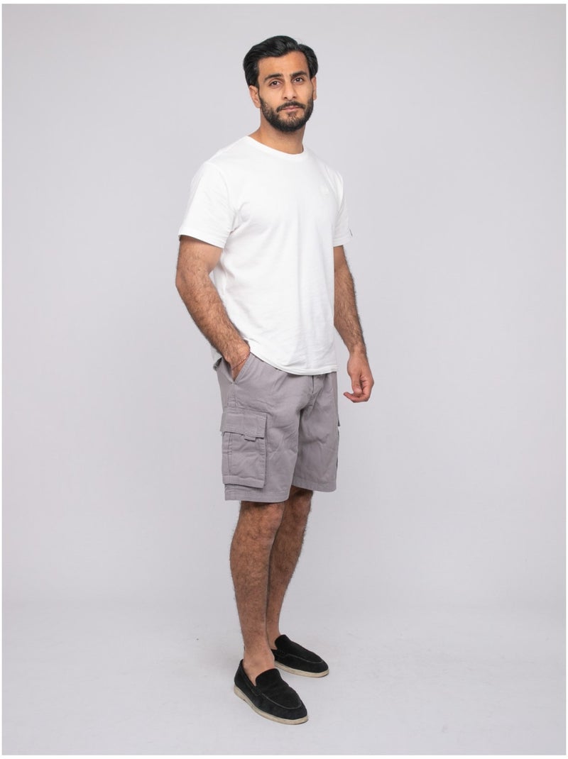 Battaglia di cotone Bermuda BURT Grigio chiaro - Kiabi