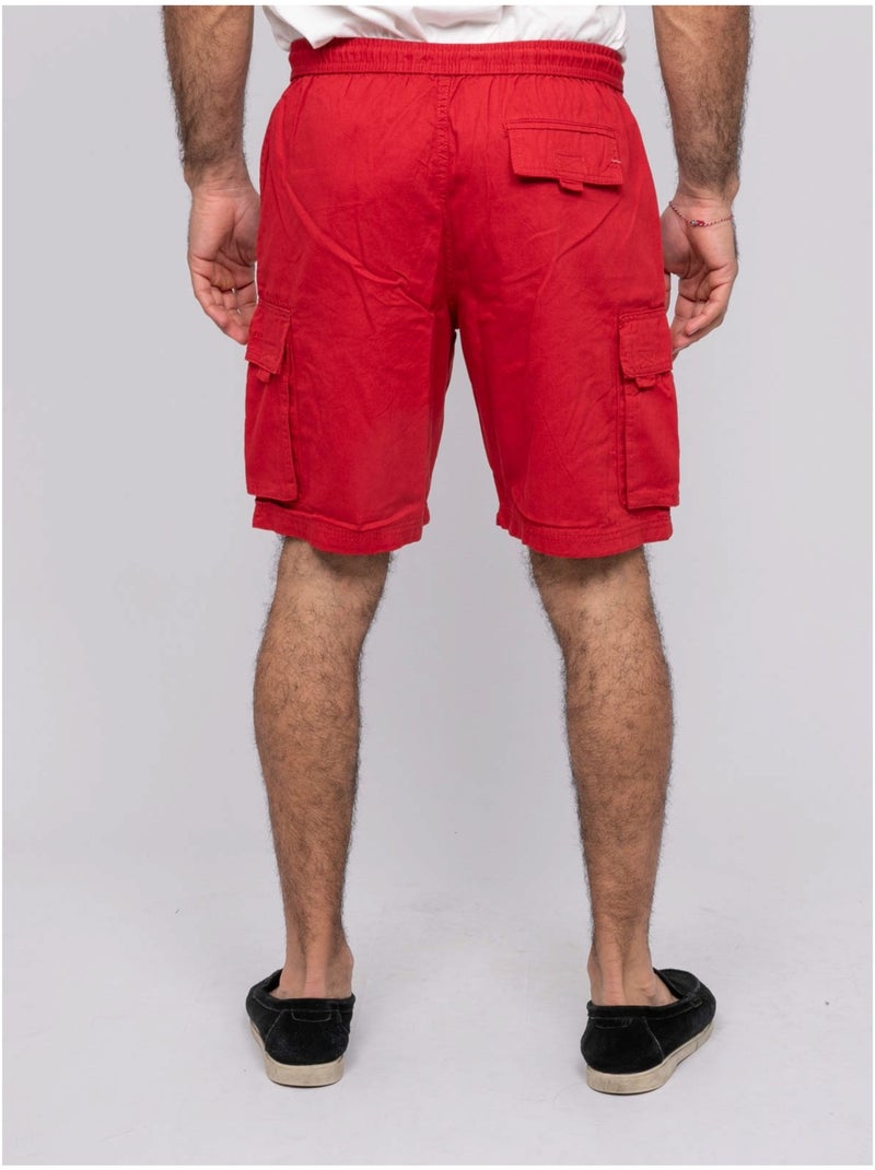 Battaglia di cotone Bermuda BURT Rosso - Kiabi