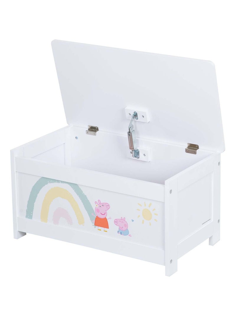 Baule giocattoli a chiusura soft "Roba Peppa Pig" Bianco Rosa - Kiabi