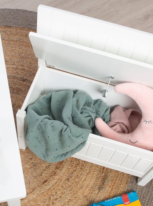 Baule giocattoli in legno con chiusura soft – ROBA - Kiabi