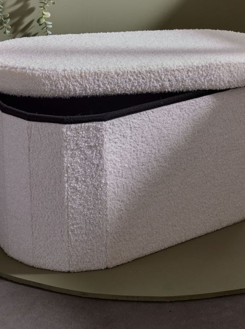 Baule portaoggetti in maglia bouclé - Kiabi