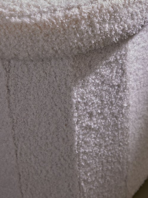 Baule portaoggetti in maglia bouclé - Kiabi