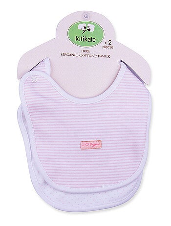 Bavaglini in cotone biologico per bambini, set di 2 | kitikate