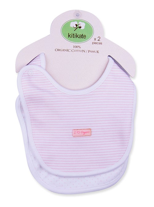 Bavaglini in cotone biologico per bambini, set di 2 | kitikate - Kiabi Bavaglini in cotone biologico per bambini, set di 2 | kitikate - Kiabi