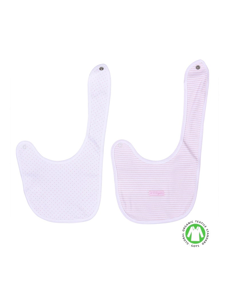 Bavaglini in cotone biologico per bambini, set di 2 | kitikate Rosa - Kiabi