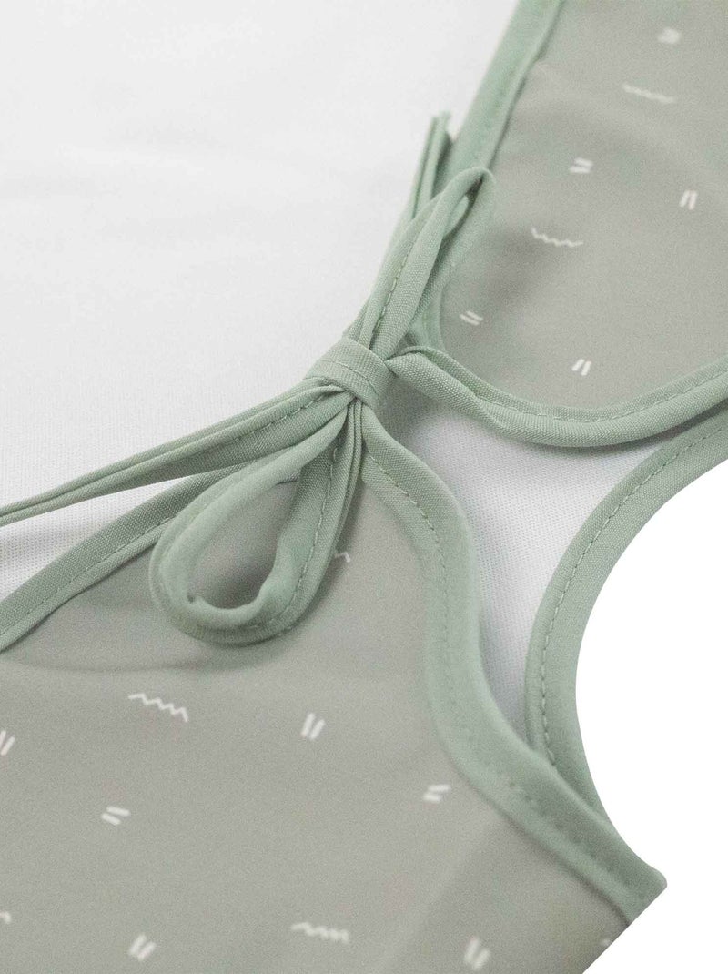 Bavaglino a grembiule per neonati con tasca raccoglibriciole Verde - Kiabi