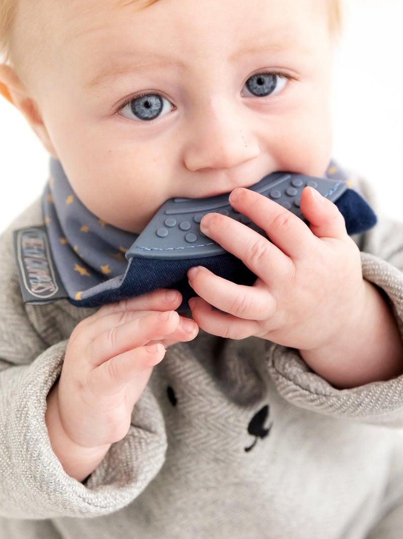 Bavaglino bandana con massaggiagengive, stella | Cheeky Chompers Bianco - Kiabi