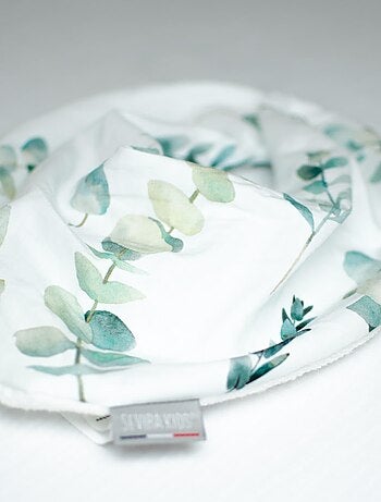 Bavaglino bandana in cotone, eucalipto | sevira kids | sevira kids