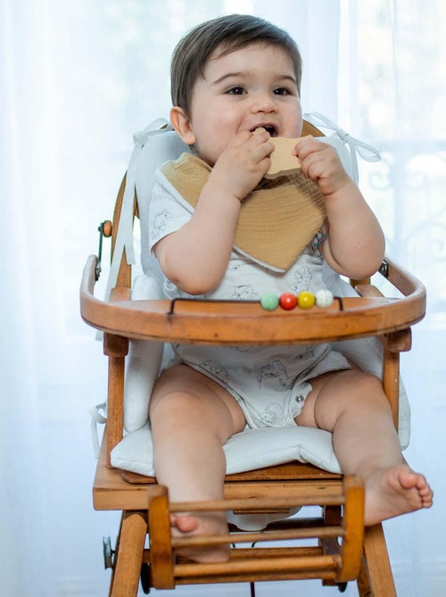 Bavaglino bandana in cotone, fiordaliso | SEVIRA KIDS - Kiabi