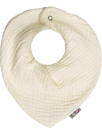 Bavaglino bandana in cotone garzato, jeanne | SEVIRA KIDS